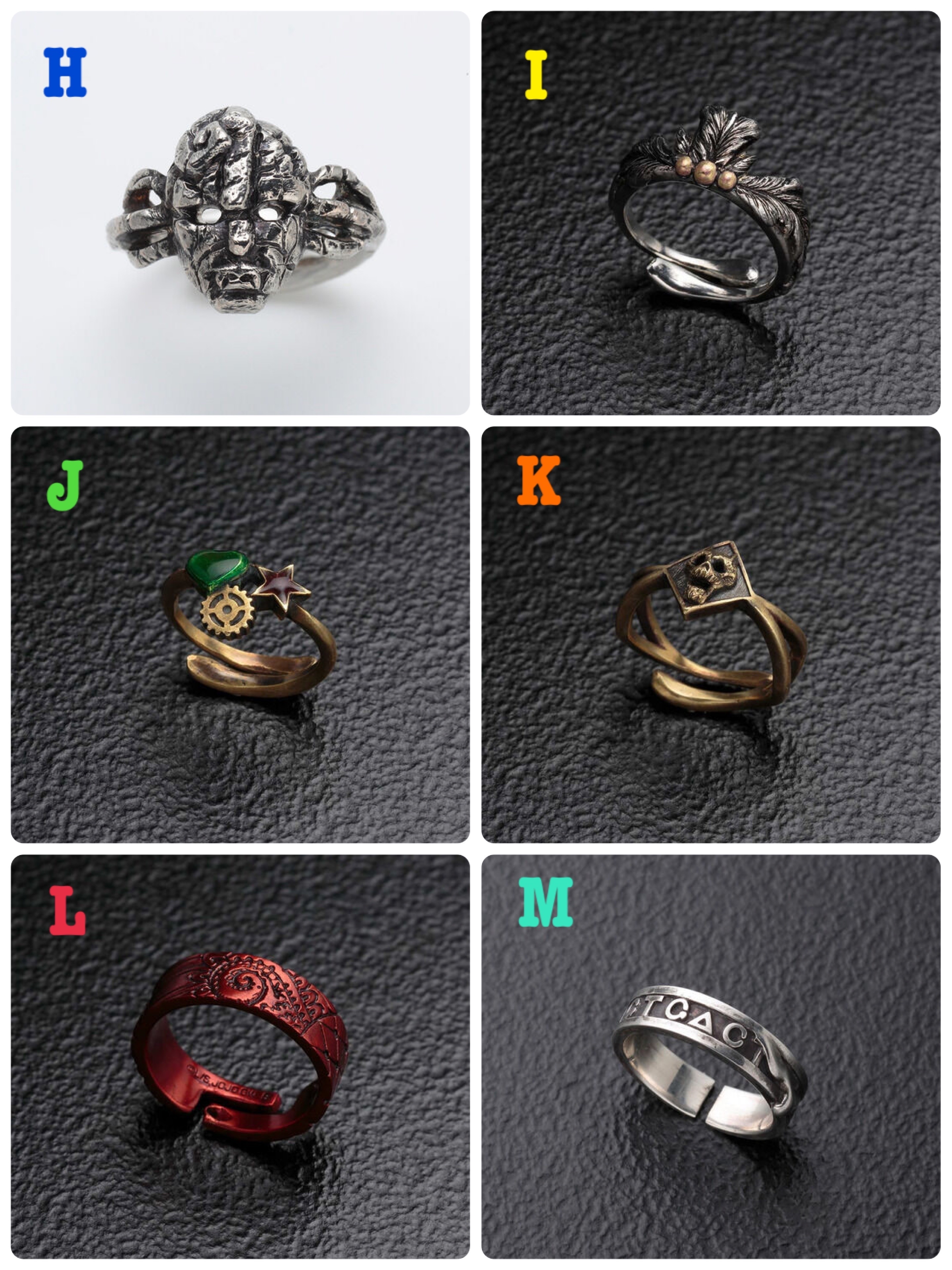 Pbandai 預訂2024/7月 【ジョジョの奇妙な冒険】アクセサリーコレクション 戒指系列