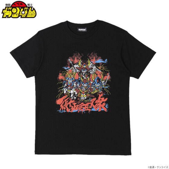 Pbandai 預訂2024/7月 SDガンダム 頑駄無五人衆 Tシャツ feat.STUDIO696 Tee