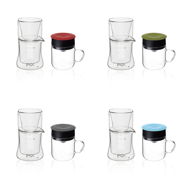 PO: 丹麥手沖咖啡二件組(咖啡杯240ml-共4色/濾杯組)