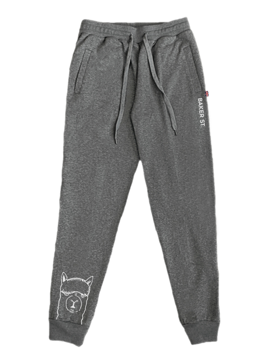 經典羊駝大LOGO棉質縮口長褲