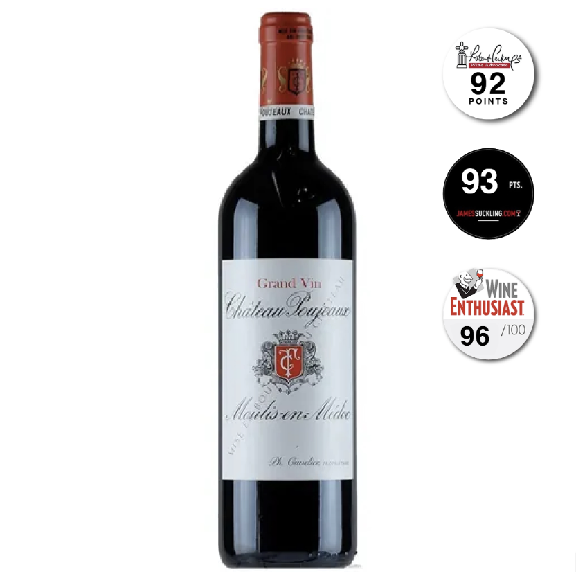 Chateau Poujeaux 2019 (WE96) - 6 Bottle Pack