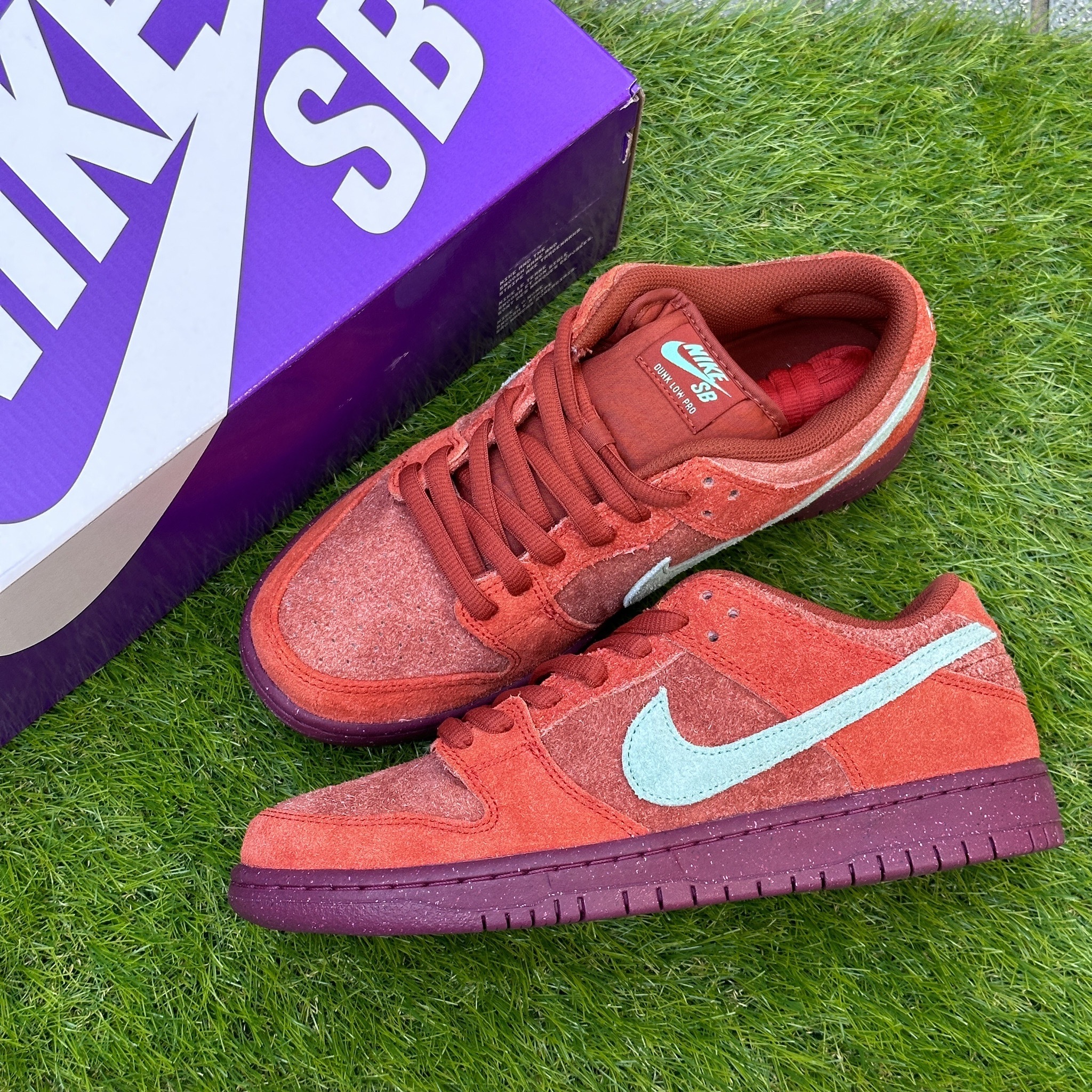 Nike SB Dunk Low Mystic Red 紅龍蝦磚紅麂皮滑板鞋男鞋DV5429-60