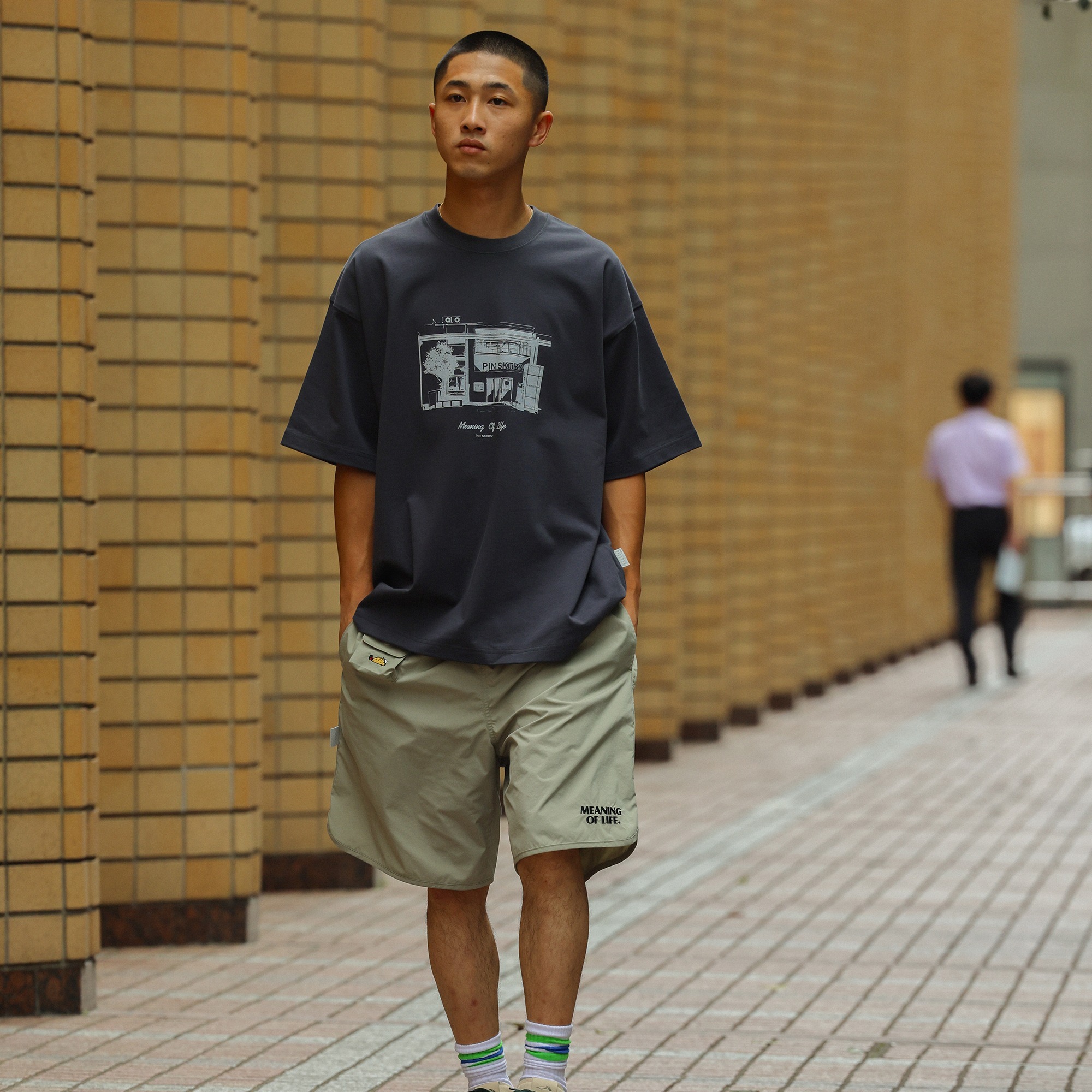 PIN SKTBS 刺繡短褲