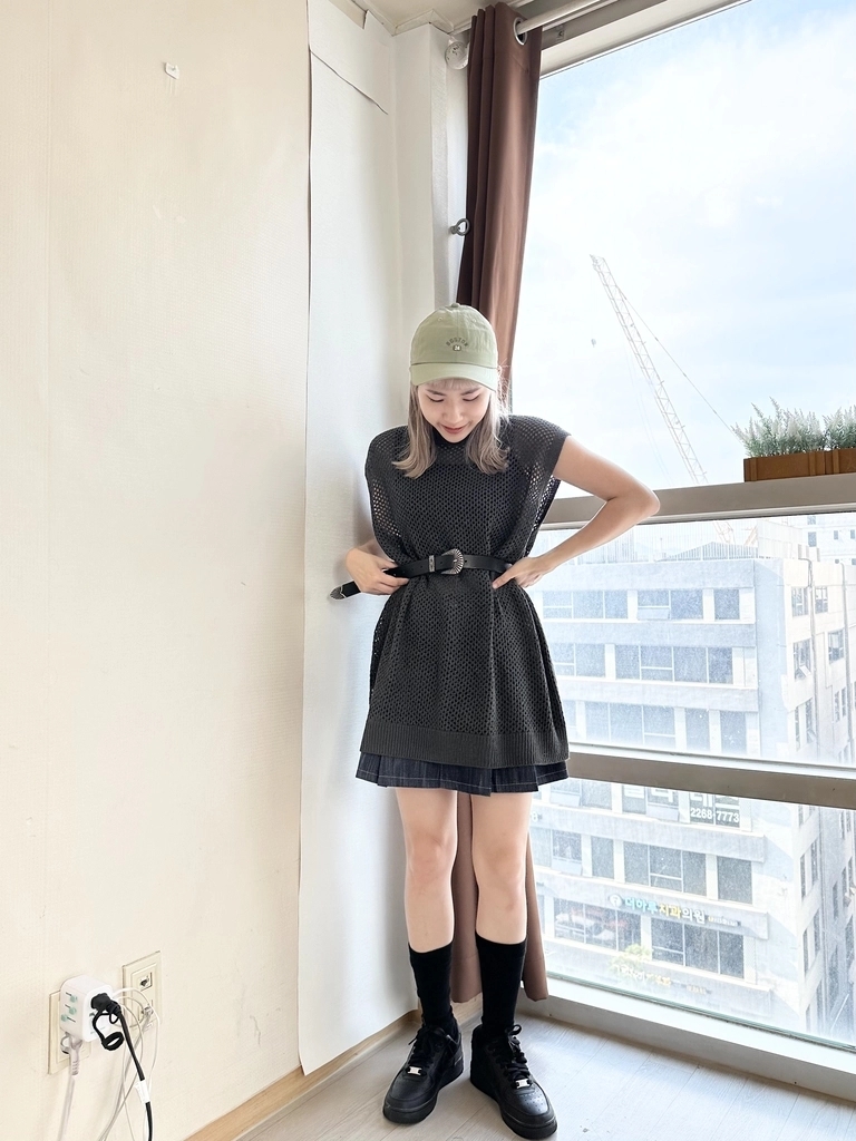 兩色入！很顯瘦的百摺短牛仔SK