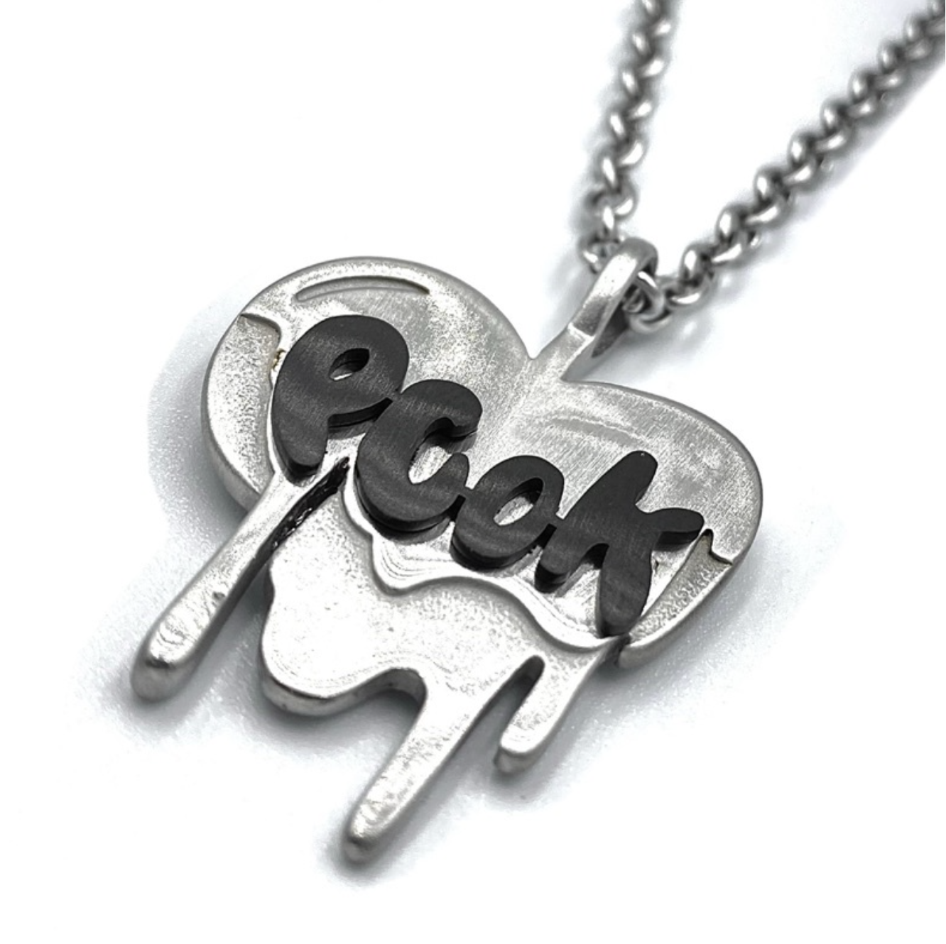 設計品牌 PCOK.Studio 層次立體溶解愛心吊墜項鍊 配件 潮流 流行 吊墜 項鍊 飾品