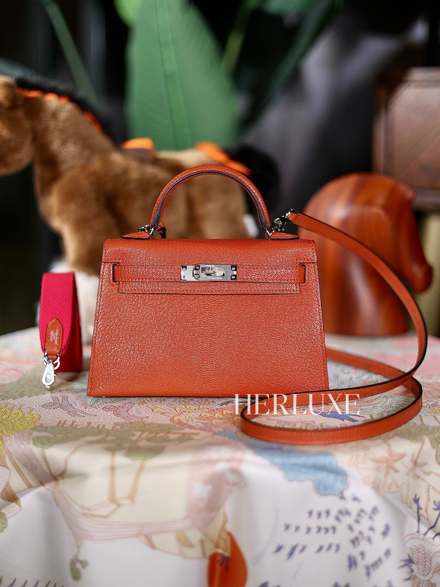 Kelly mini II 6C cuivre/0D rose mexico ck chevre