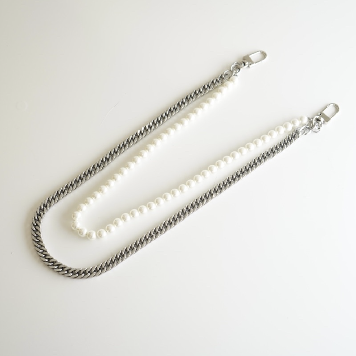 JIN ACC 盒裝平價飾品 珍珠 古巴鍊 項鍊 兩用 可拆