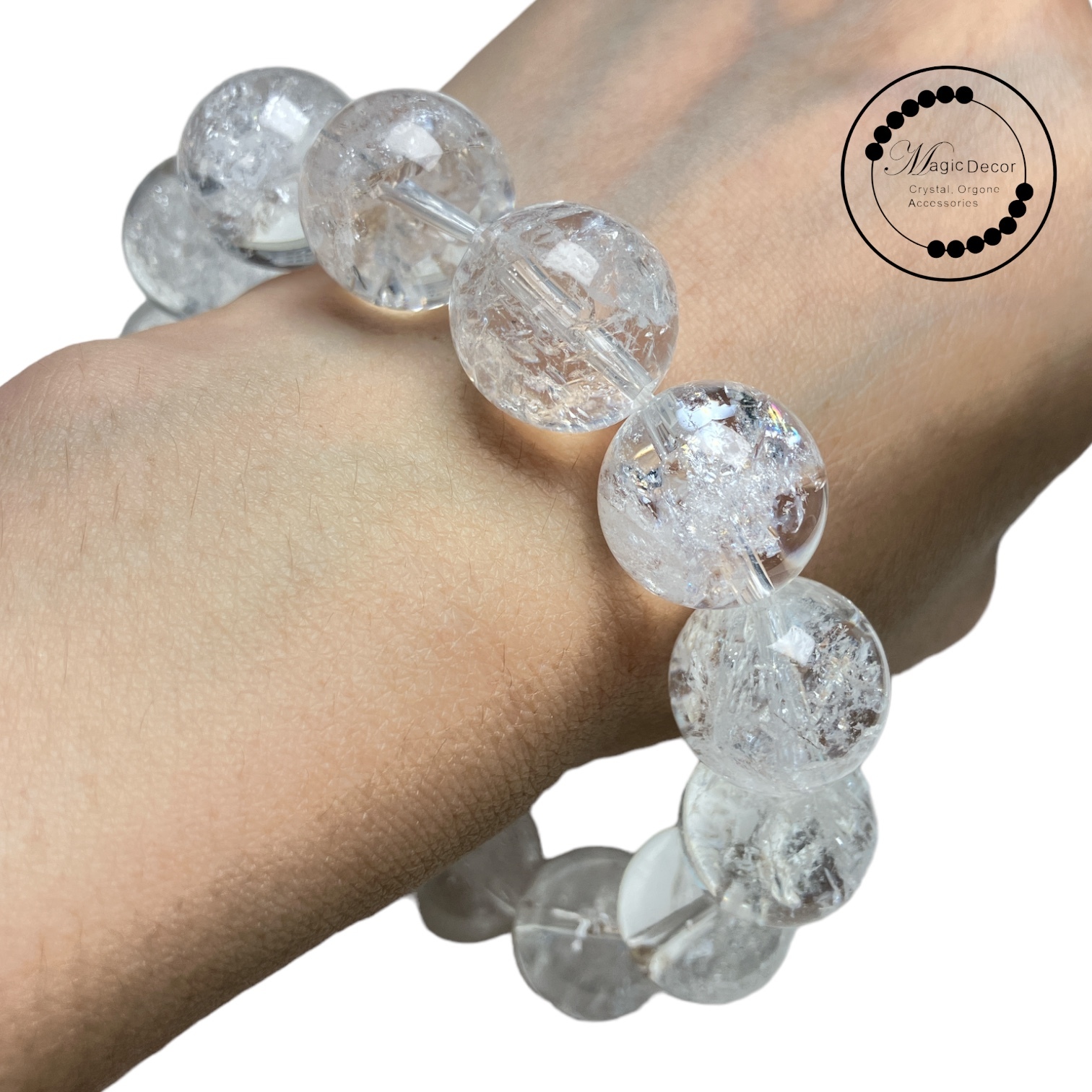 0807-d29 15mm+塔斯曼尼亞彩虹晶中晶手串