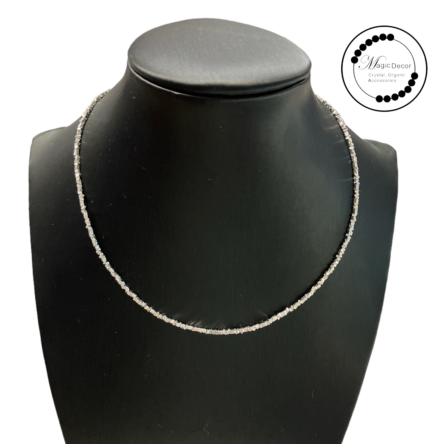 0807-d45 S925 純銀碎銀幾兩頸鏈