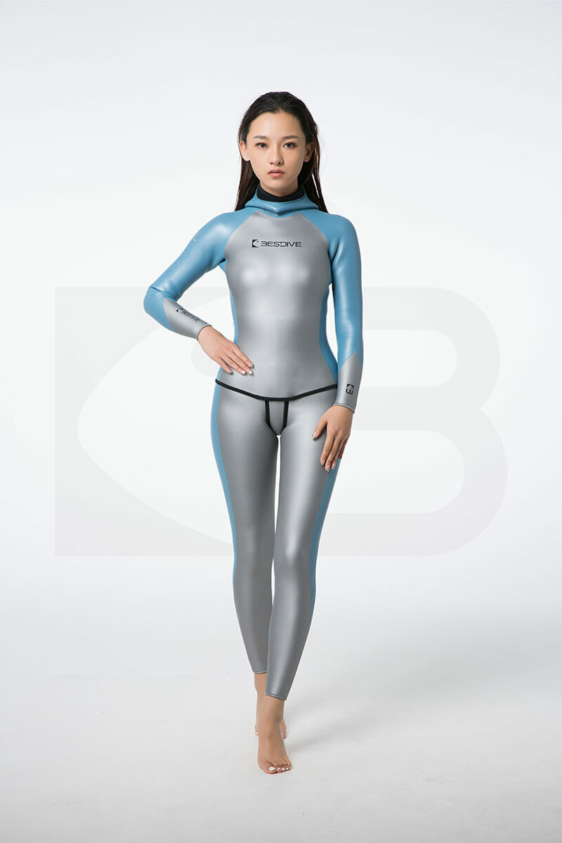 ▲預購-Bestdive 女款 炫彩拼色 秀頎系列 兩件式防寒衣 自潛2026