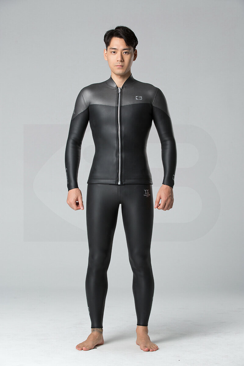 ▲預購 Bestdive 男款 墨灰系列 炫彩拼色 拉鏈款 防寒衣 2026