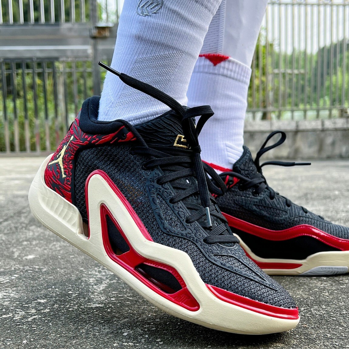 Nike Jordan Tatum 1 PF Zoo 黑紅 喬丹 籃球鞋 實戰鞋 低筒 男鞋