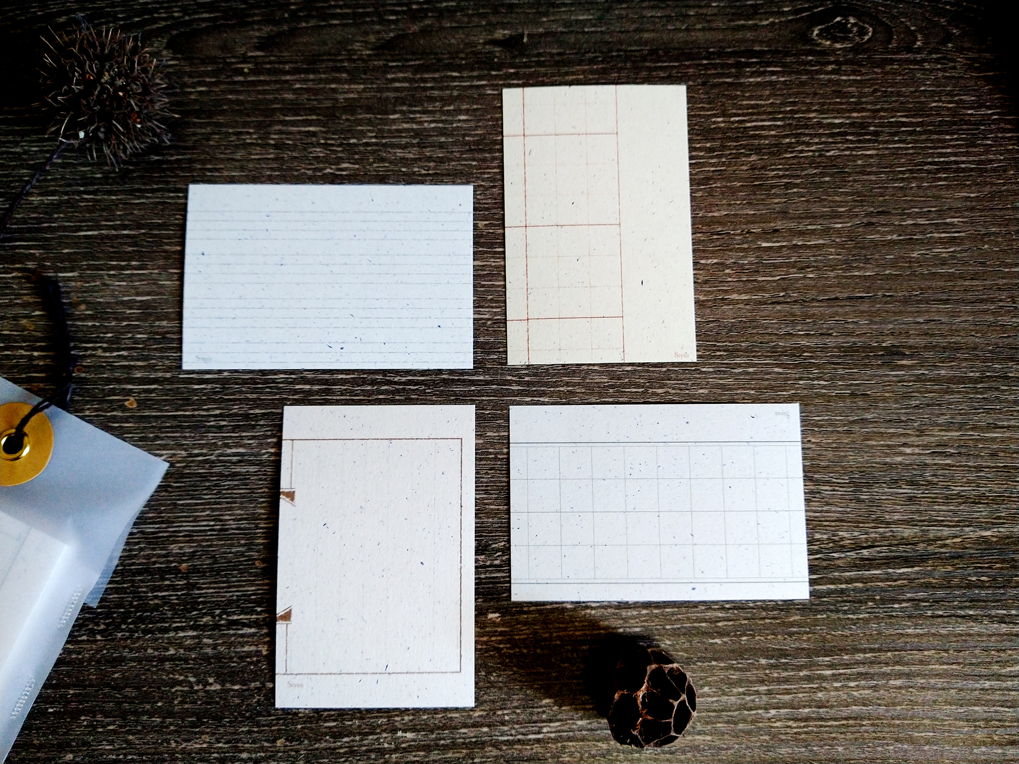 無色綻放．原稿用紙2 便箋 拼貼素材