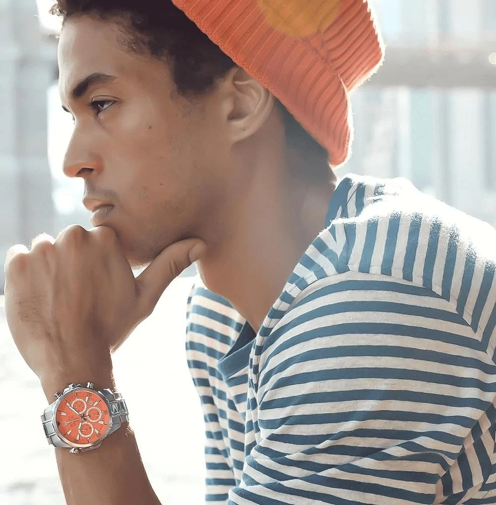 萬年鐘錶 - BULOVA 寶路華  BULOVA  海洋之星三眼計時男錶  96B395 錶徑 44MM