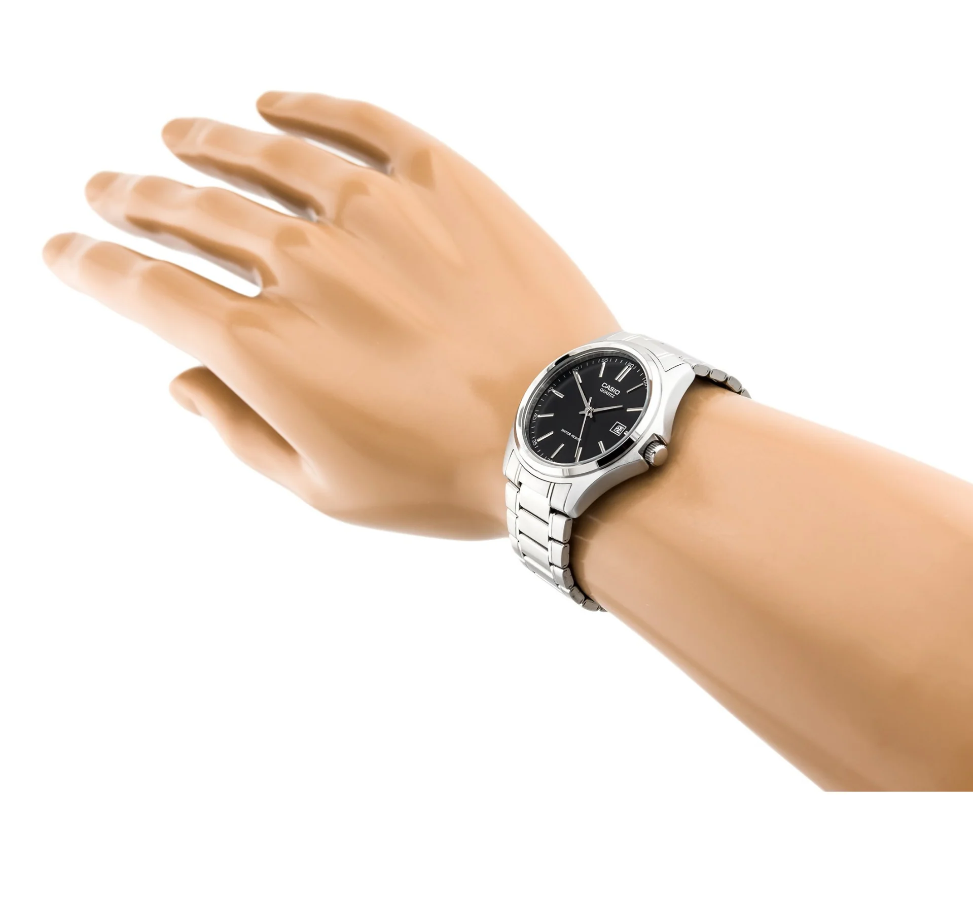 萬年鐘錶 - CASIO  黑面經典不鏽鋼 男錶 / 女錶 MTP-1183A-1A  錶徑38.5MM