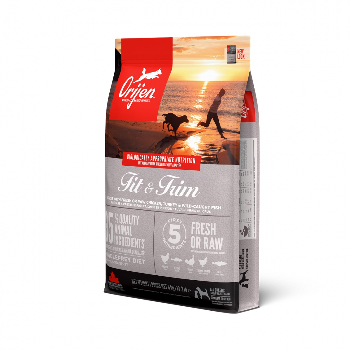 Orijen Dry Dog Food - Fit & Trim Recipe．2kg/6kg/11.4kg