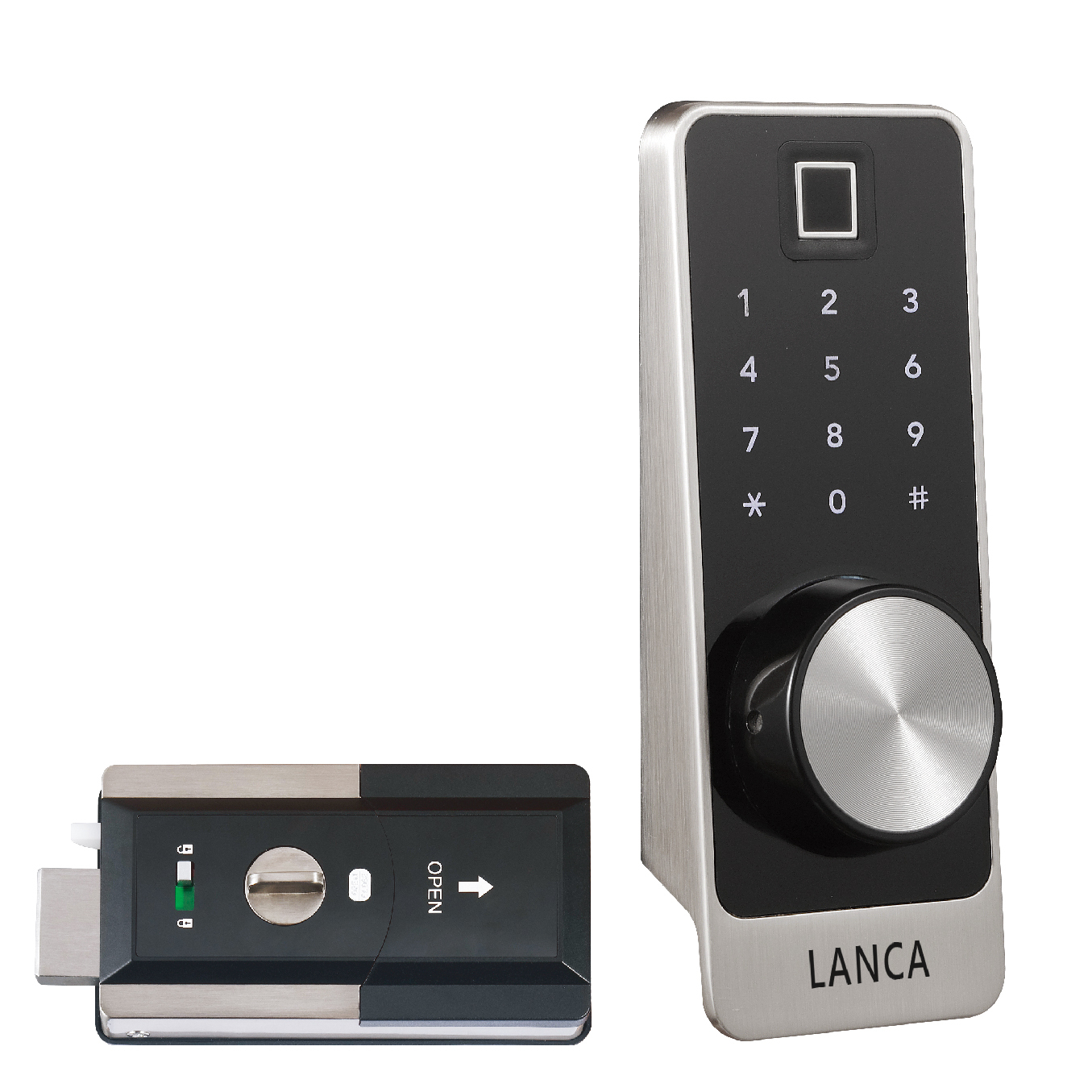 含安裝 臺灣製造 LANCA 五合一智能電子鎖 ED-280S 【保固24個月】 鐵門木門電子鎖 悠遊卡感應開鎖 自動上鎖 密碼開鎖