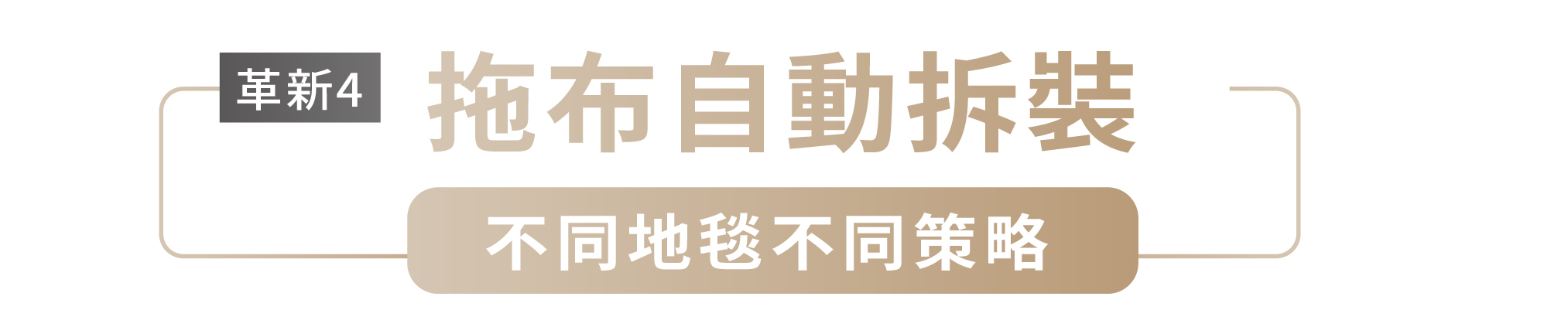 革新4 拖布自動拆裝 不同地毯不同策略