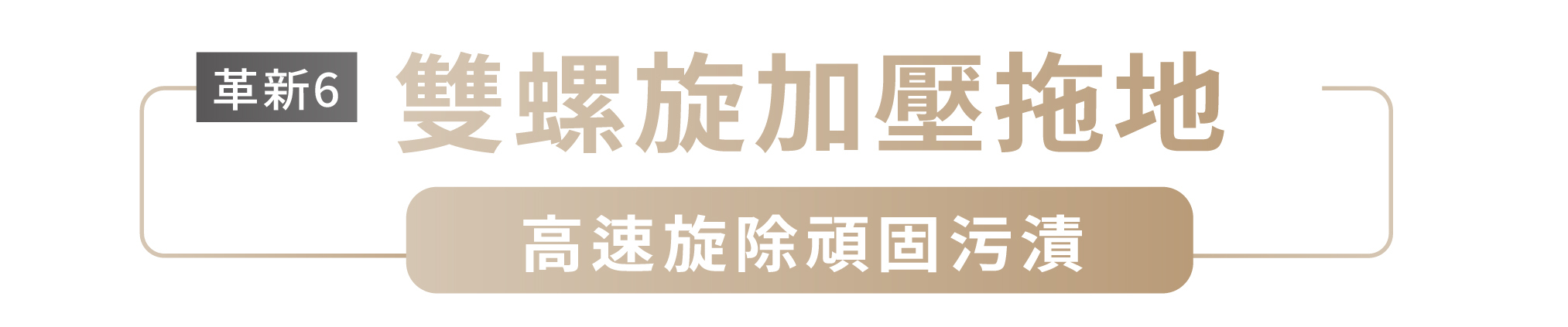 革新6 雙螺旋加壓拖地 高速旋除頑固污漬
