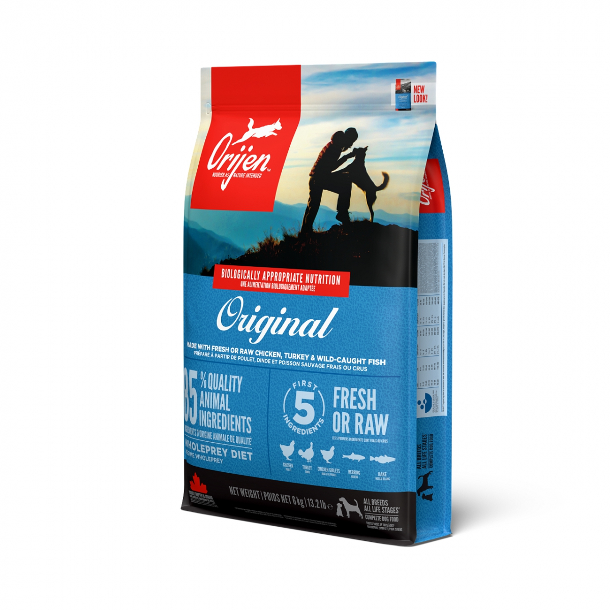 Orijen Adult Dry Dog Food - chicken Recipe．2kg/6kg/11.4kg