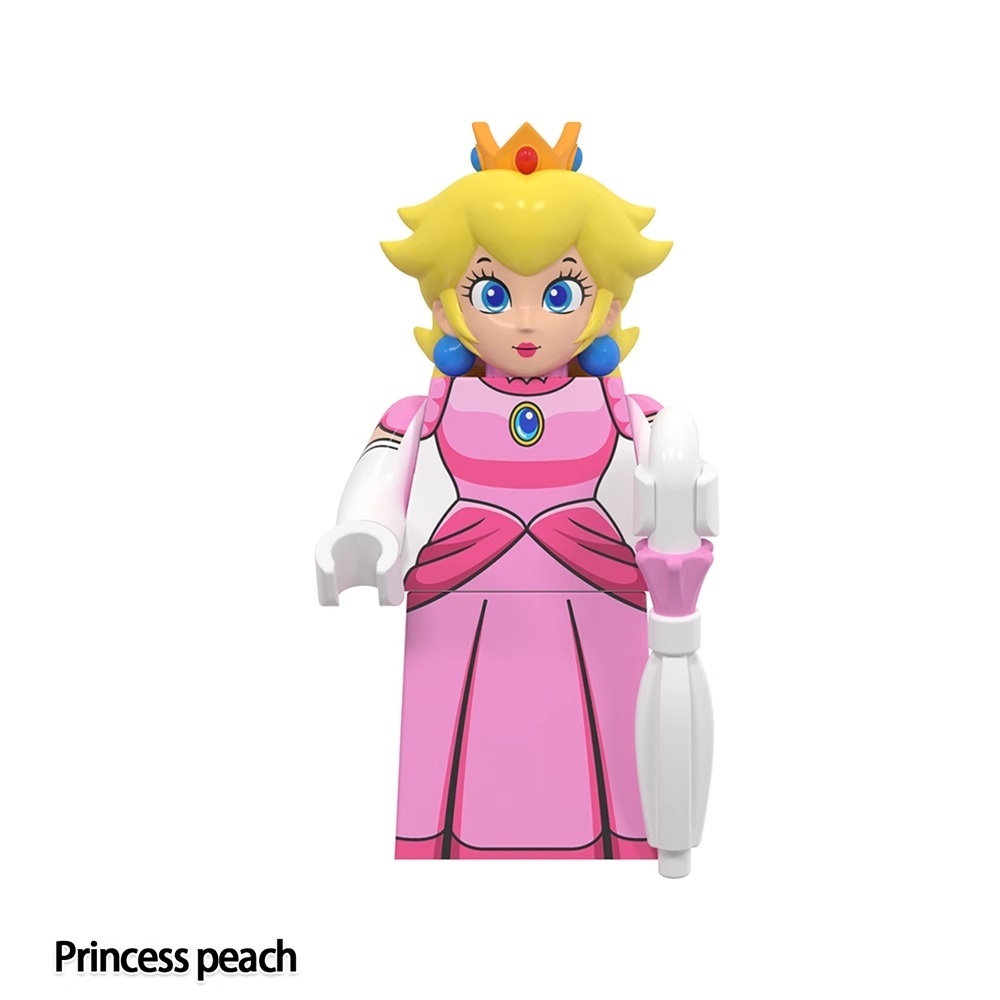 Princess Peach Super Mario Bros Minifig Fit Lego WM2070