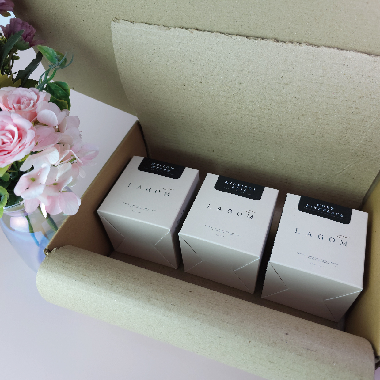 香氛蠟燭禮盒-三款入