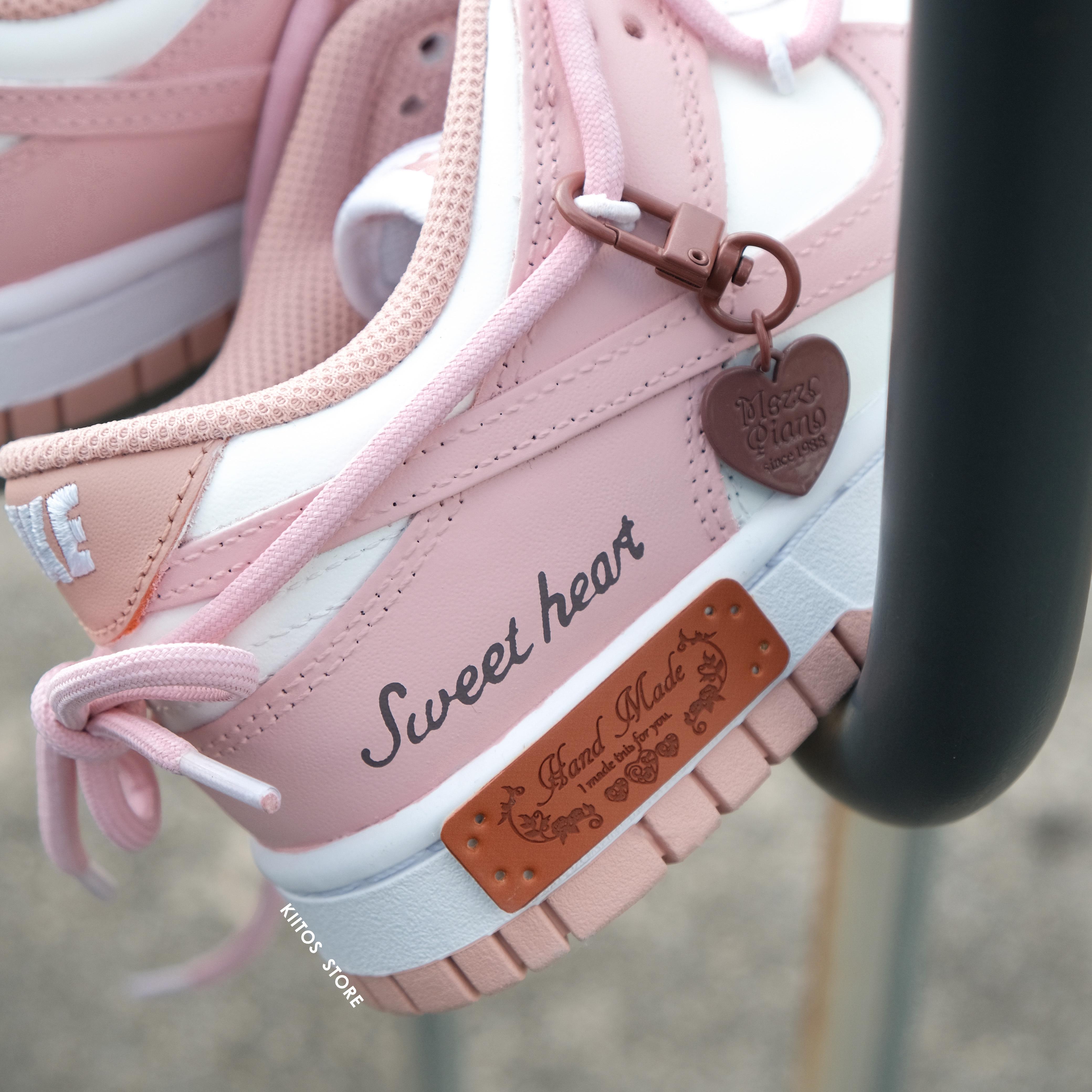 NIKE DUNK LOW 甜心鎖扣玫瑰粉 訂製款