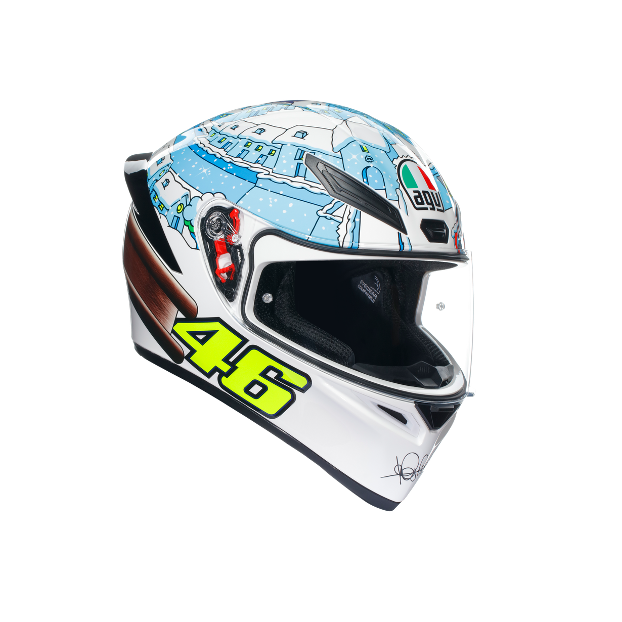 AGV K1 S 彩繪 ROSSI WINTER TEST 2017 全罩