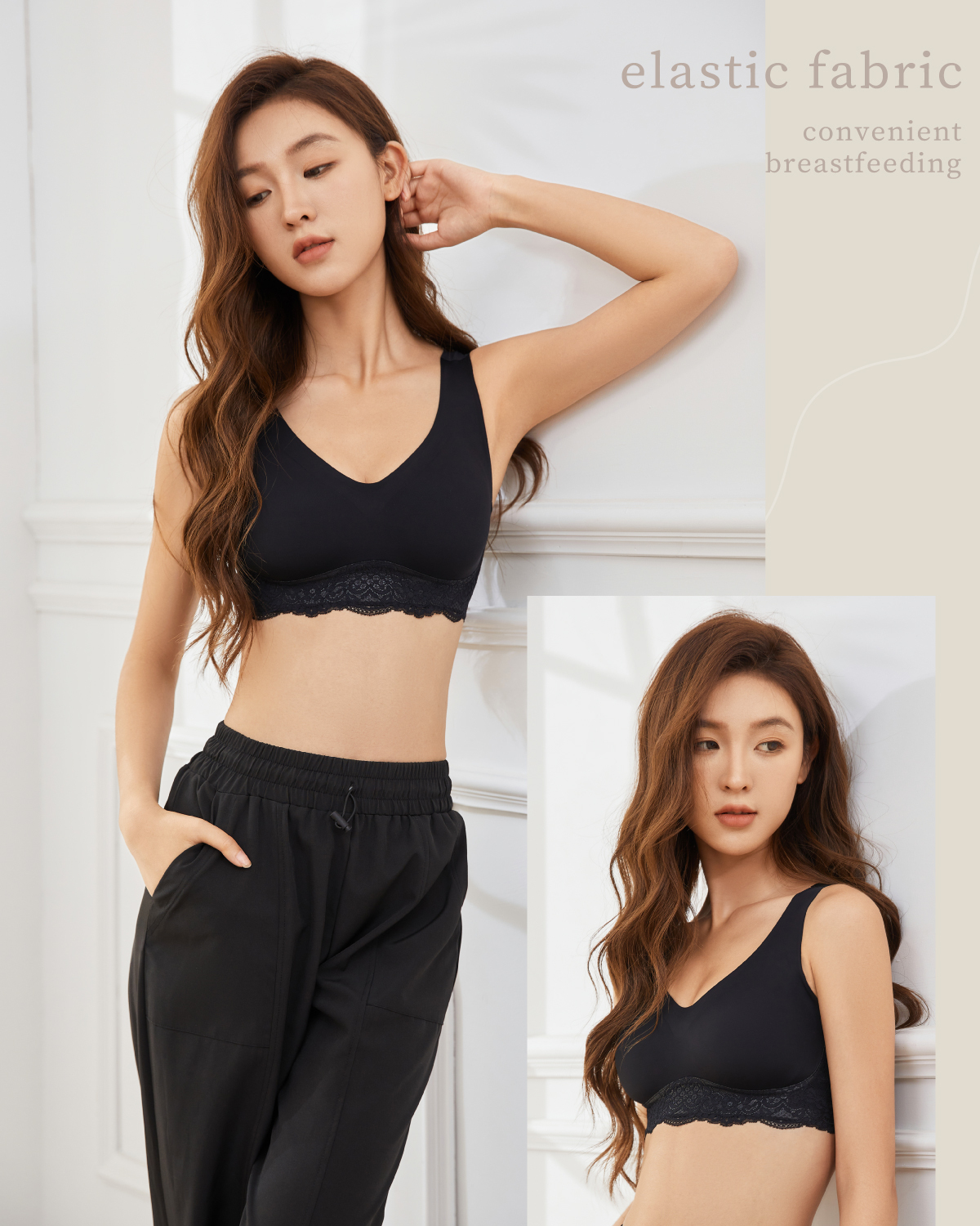 【恬然系列】冰絲無痕水滴杯蕾絲無鋼圈內衣|Olivia無痕無鋼圈內衣