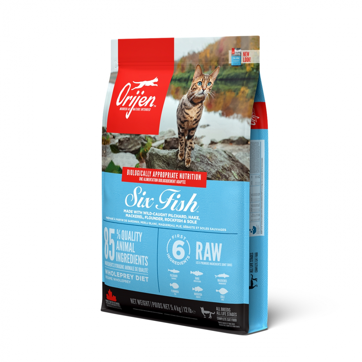 Orijen Dry Cat Food - Six Fish Recipe．1.8kg/5.4kg
