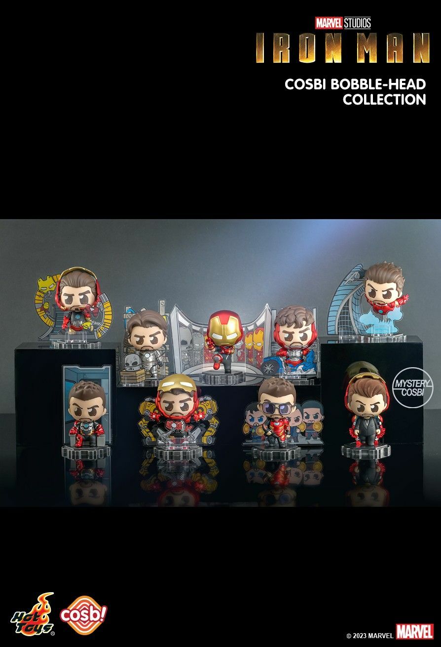 Hot Toys 鐵甲奇俠 Iron Man Cosbi 盲盒公仔套裝 (一套8款不重複)