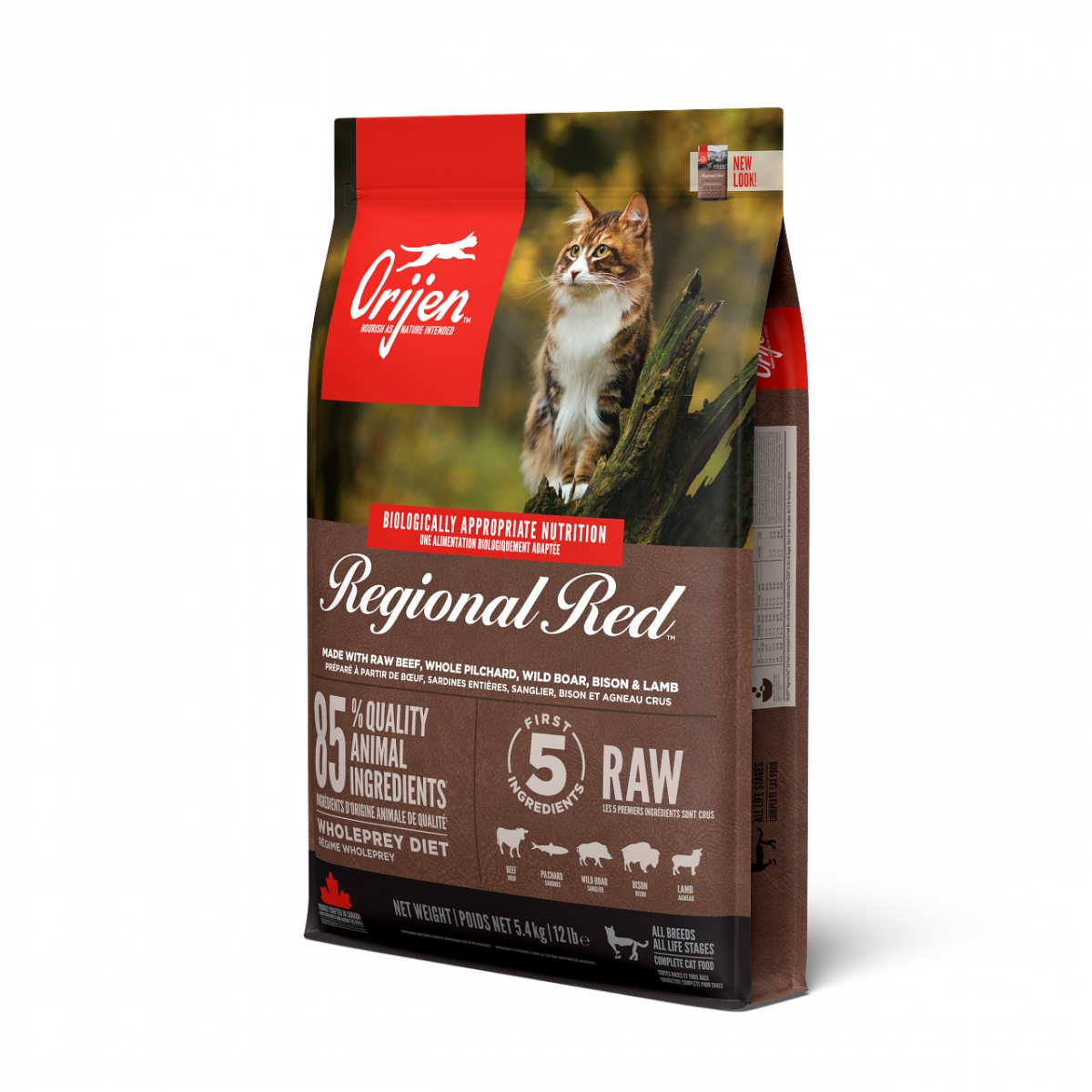 Orijen Dry Cat Food - Regional Red．1.8kg/5.4kg