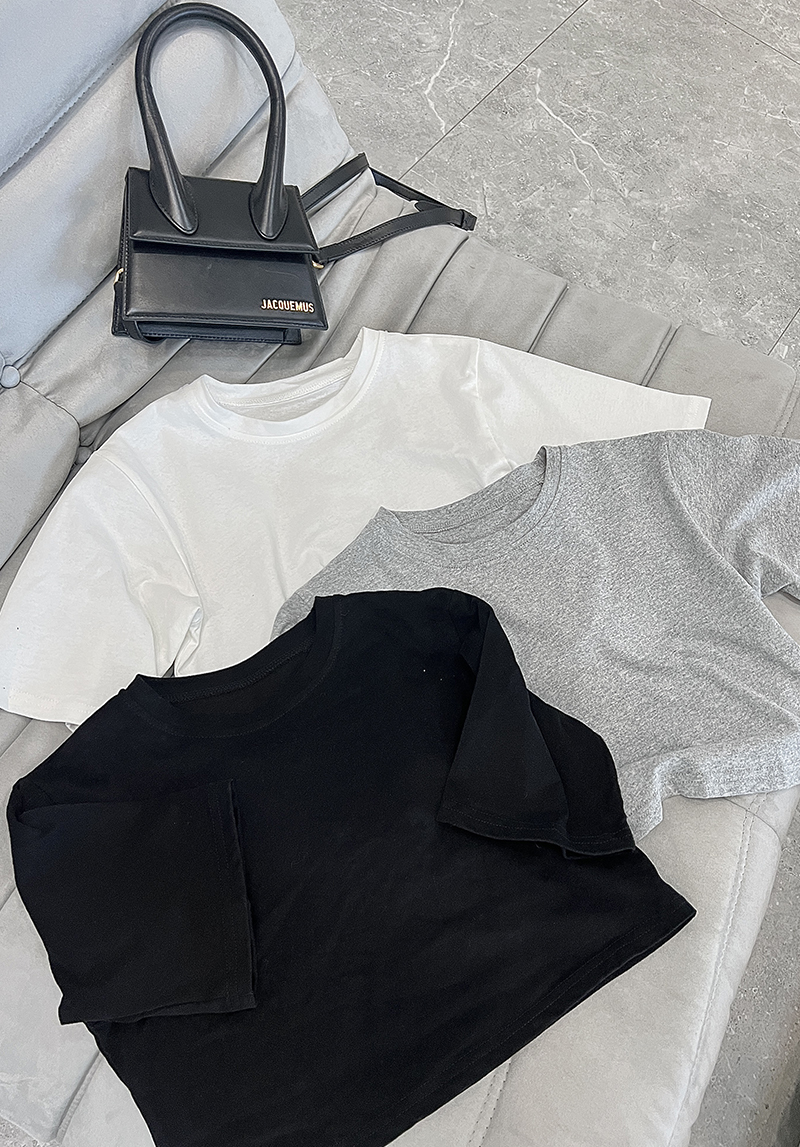 四季百搭短版經典上衣*3色