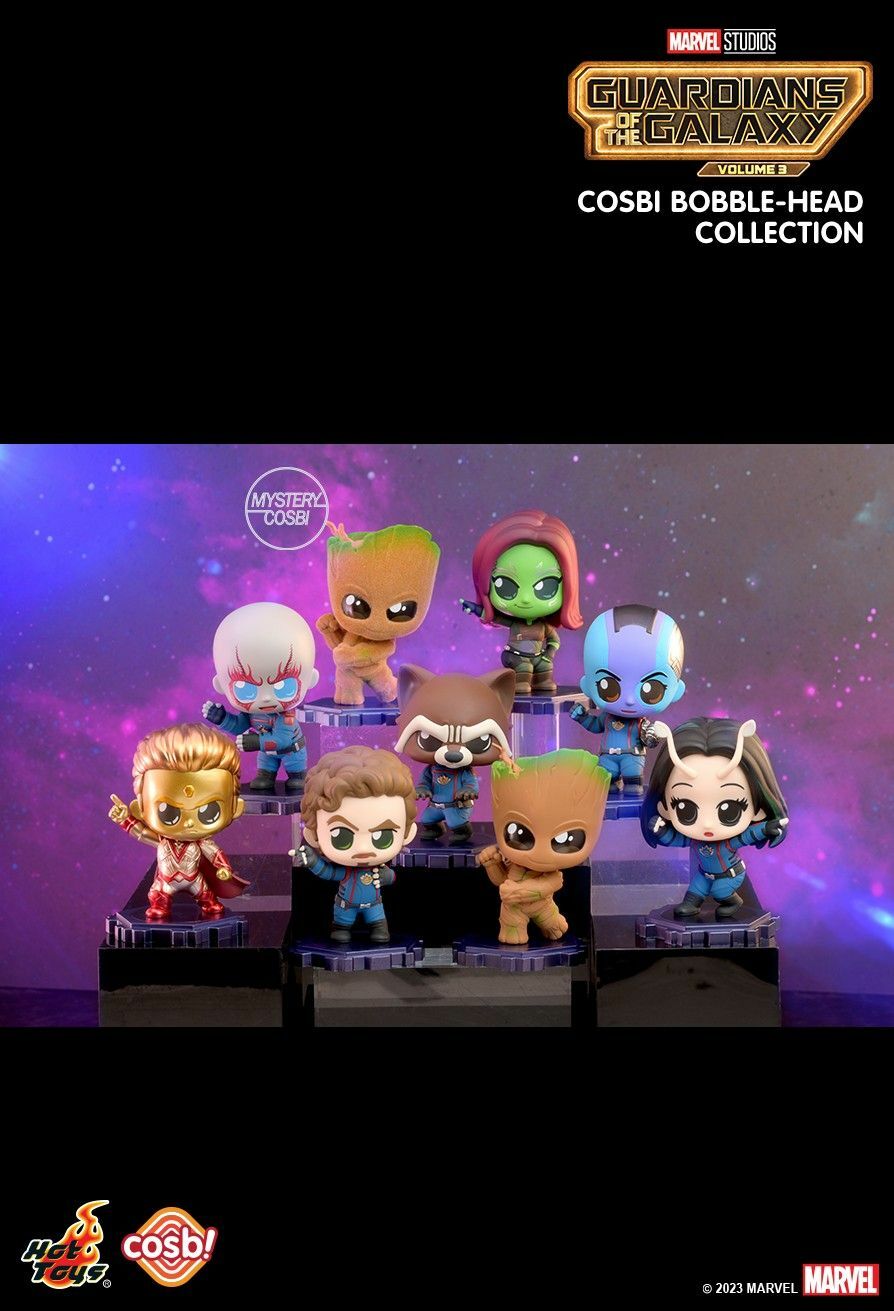 Hot Toys Marvel 銀河守護隊3 Cosbi 盲盒公仔套裝 (一套8款不重複)