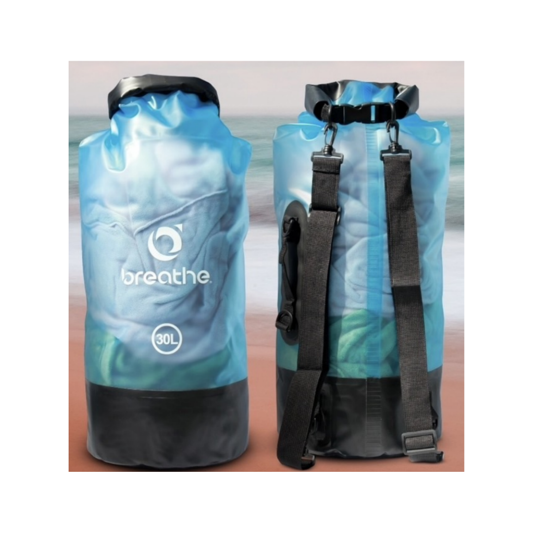 Breathe水呼吸 30L雙肩背透光拼接防水袋(單一色)