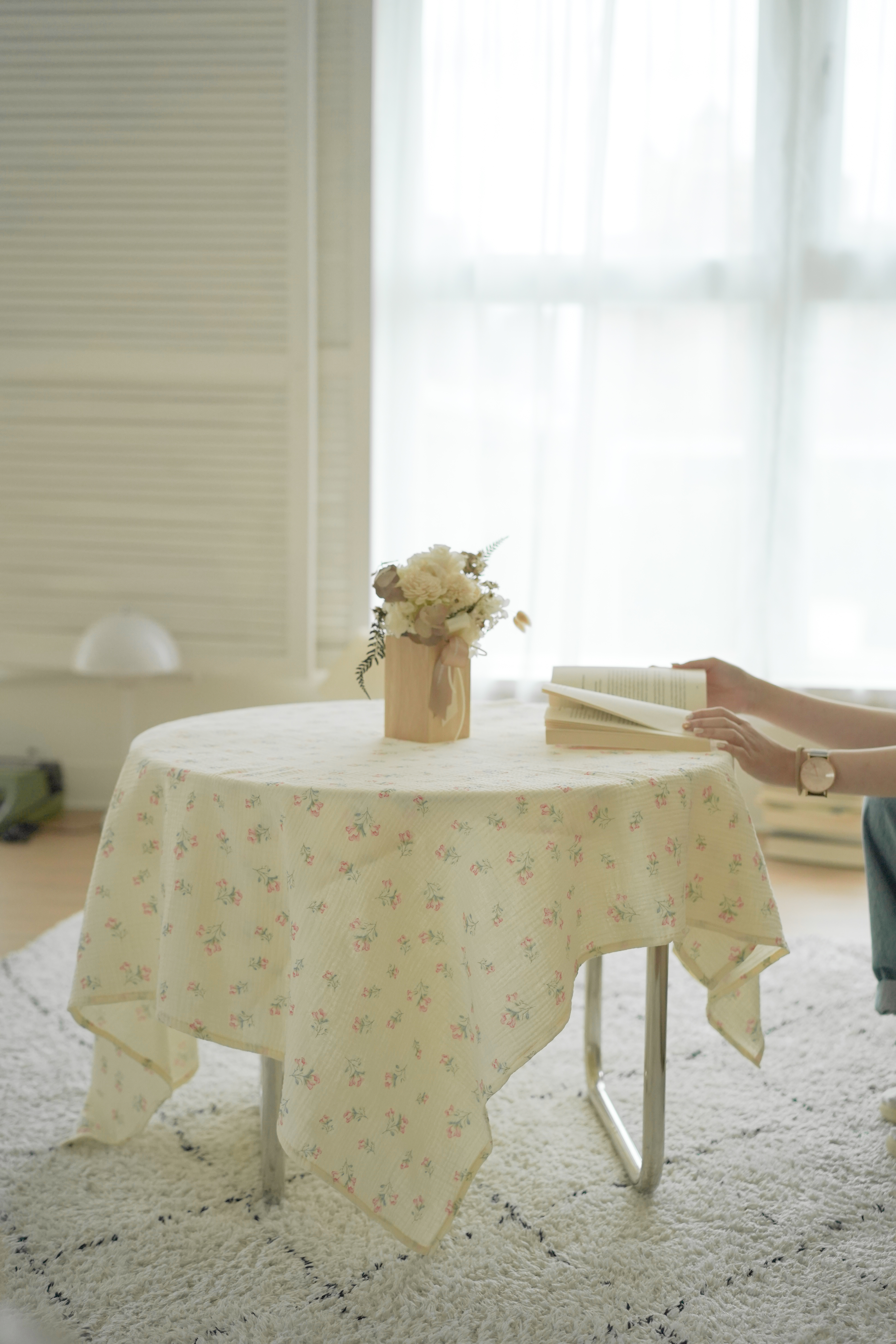 南法風格純棉小碎花桌巾（3尺寸）