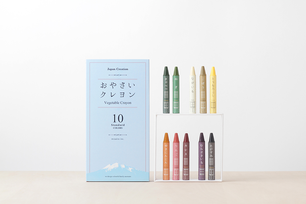 mizuiro 蔬菜製無毒環保蠟筆(10色)