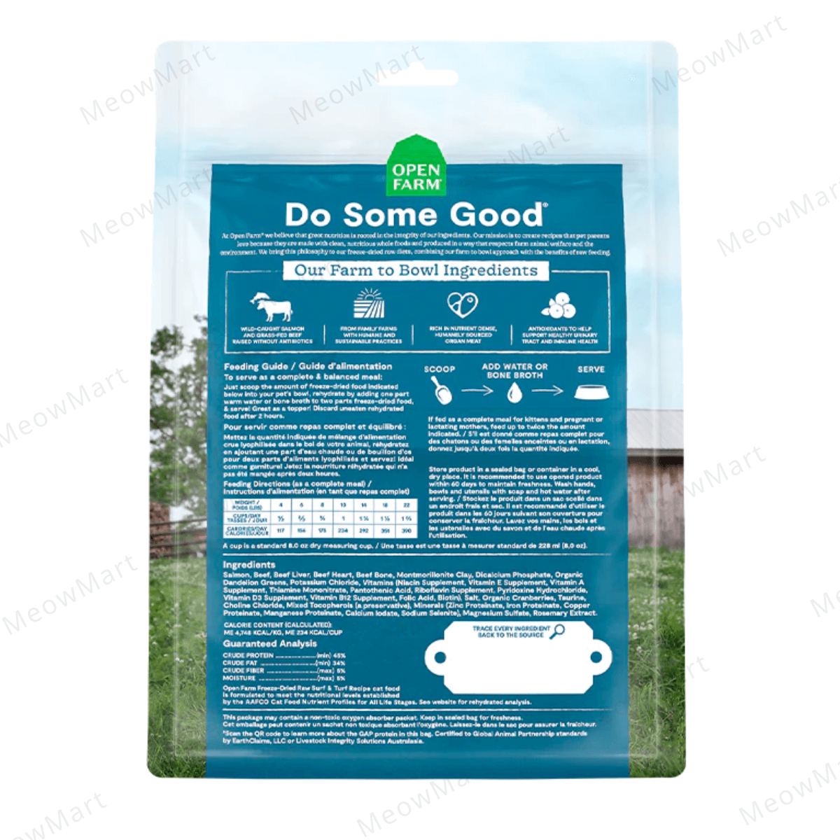 OPEN FARM 冷凍脫水海鮮大餐生肉貓糧 9oz