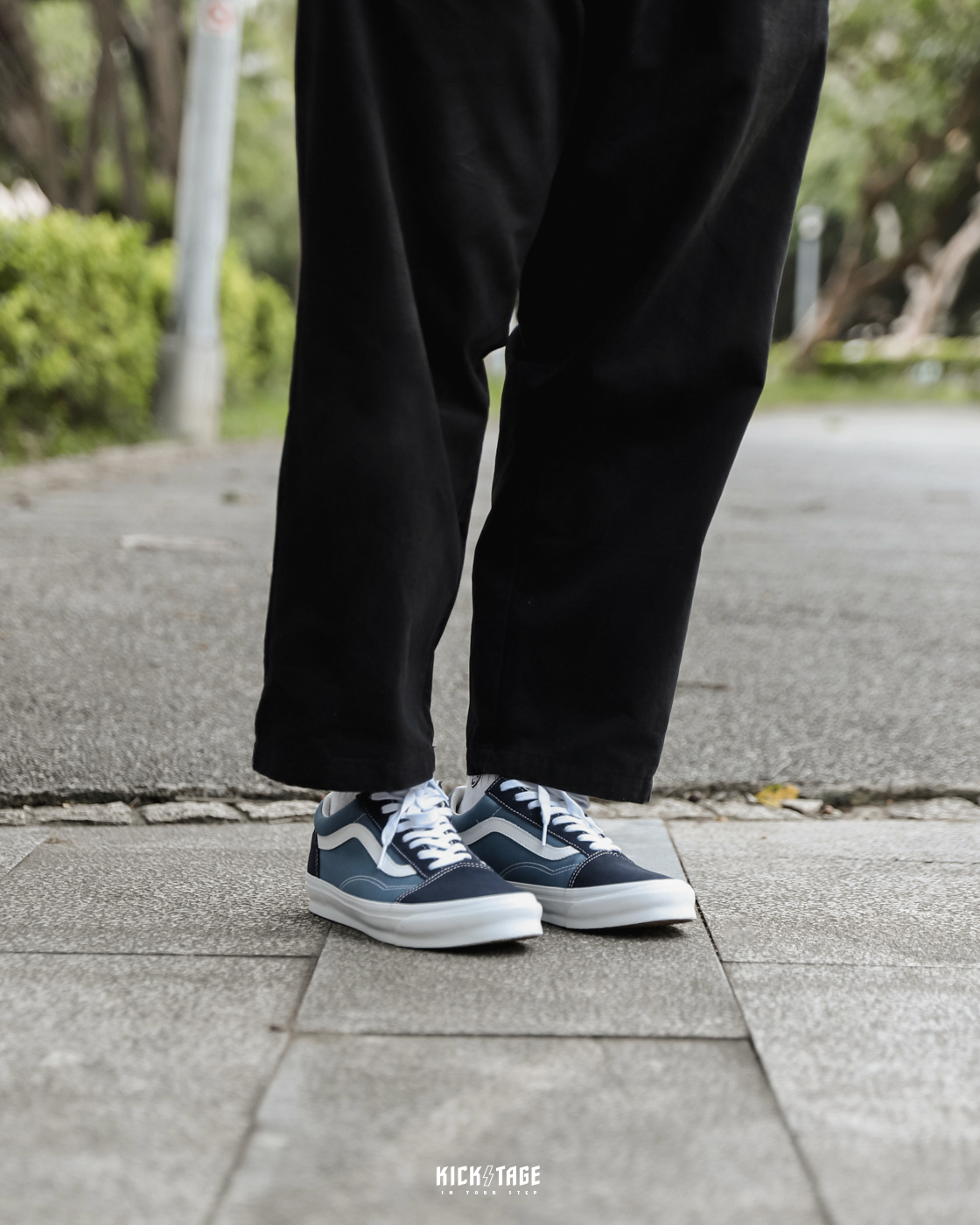 <特價商品，不退換>VANS OG OLD SKOOL VAULT 藍白色 經典款 基本款 板鞋【VN0A4P3X5OC】