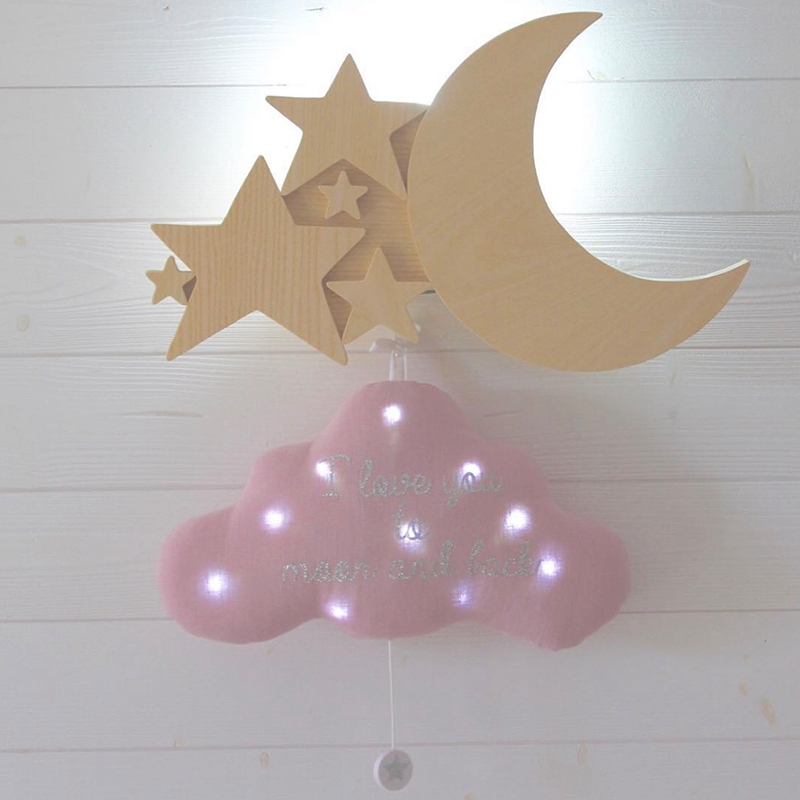 Oh La La 法式雲朵音樂夜燈-甜蜜美夢(玫粉)