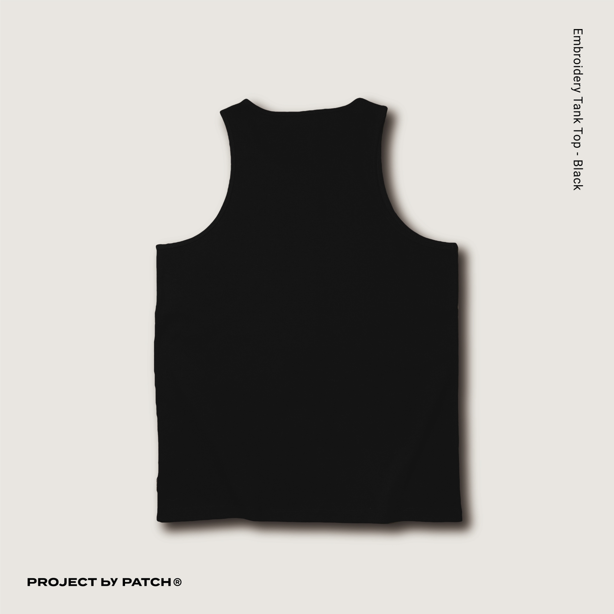 P.B.P - EMBROIDERY LOGO TANK TOP  - BLACK