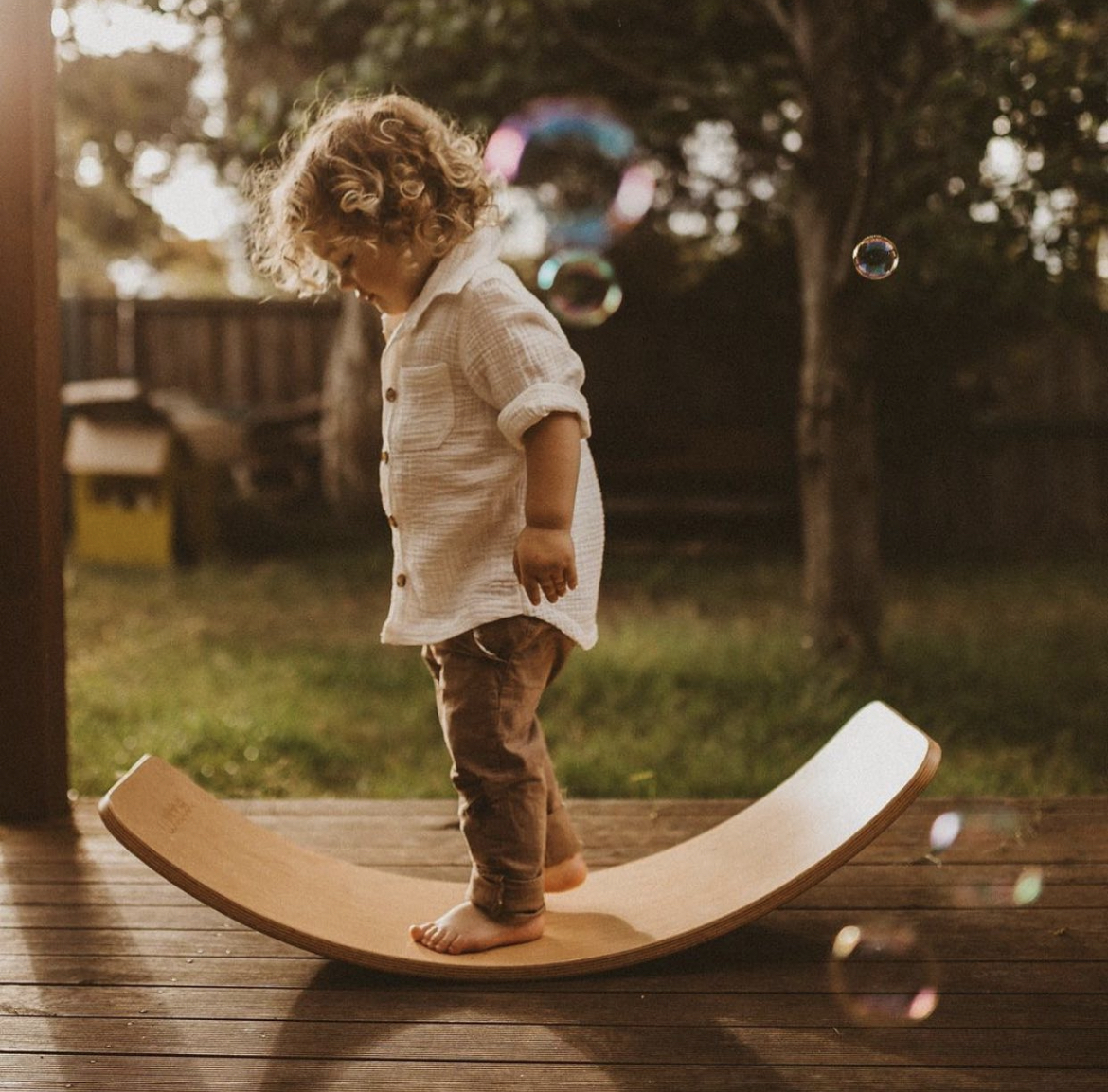 Wobbel 經典平衡板-透明漆