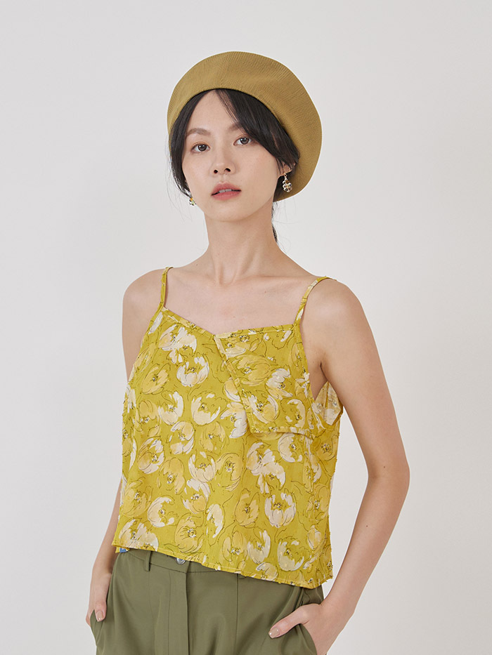 潮境風起細肩帶上衣-夕陽