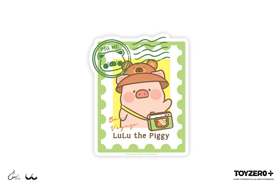 罐頭豬LuLu旅行系列 - 行李箱貼紙 ( 1 pcs )