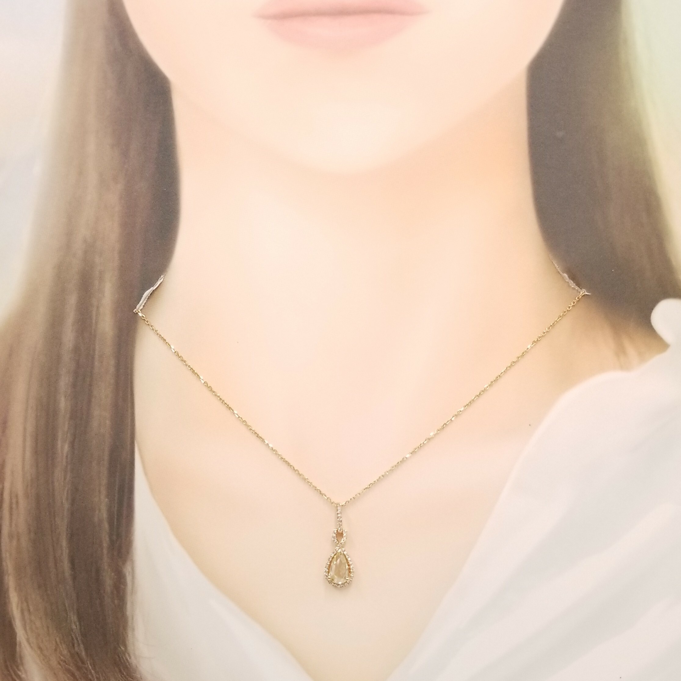 18K Rose Gold 0.82ct Diamond Pendant