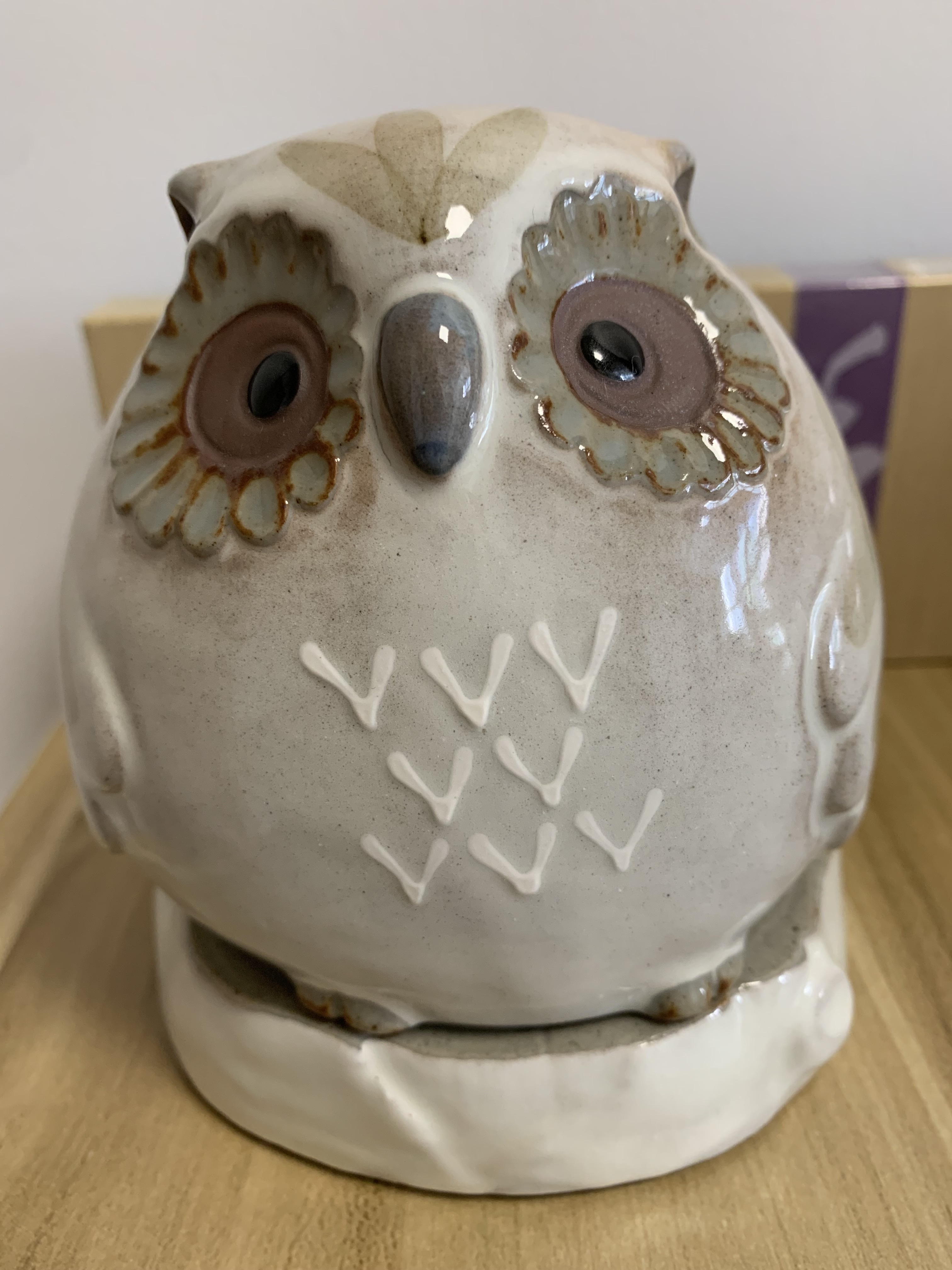 日本松榮堂 貓頭鷹 麗 香爐（大）