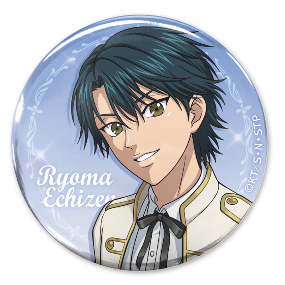 Cospa 1118 新ﾃﾆｽの王子様 描き下ろし 越前ﾘｮｰﾏ 缶ﾊﾞｯｼﾞ