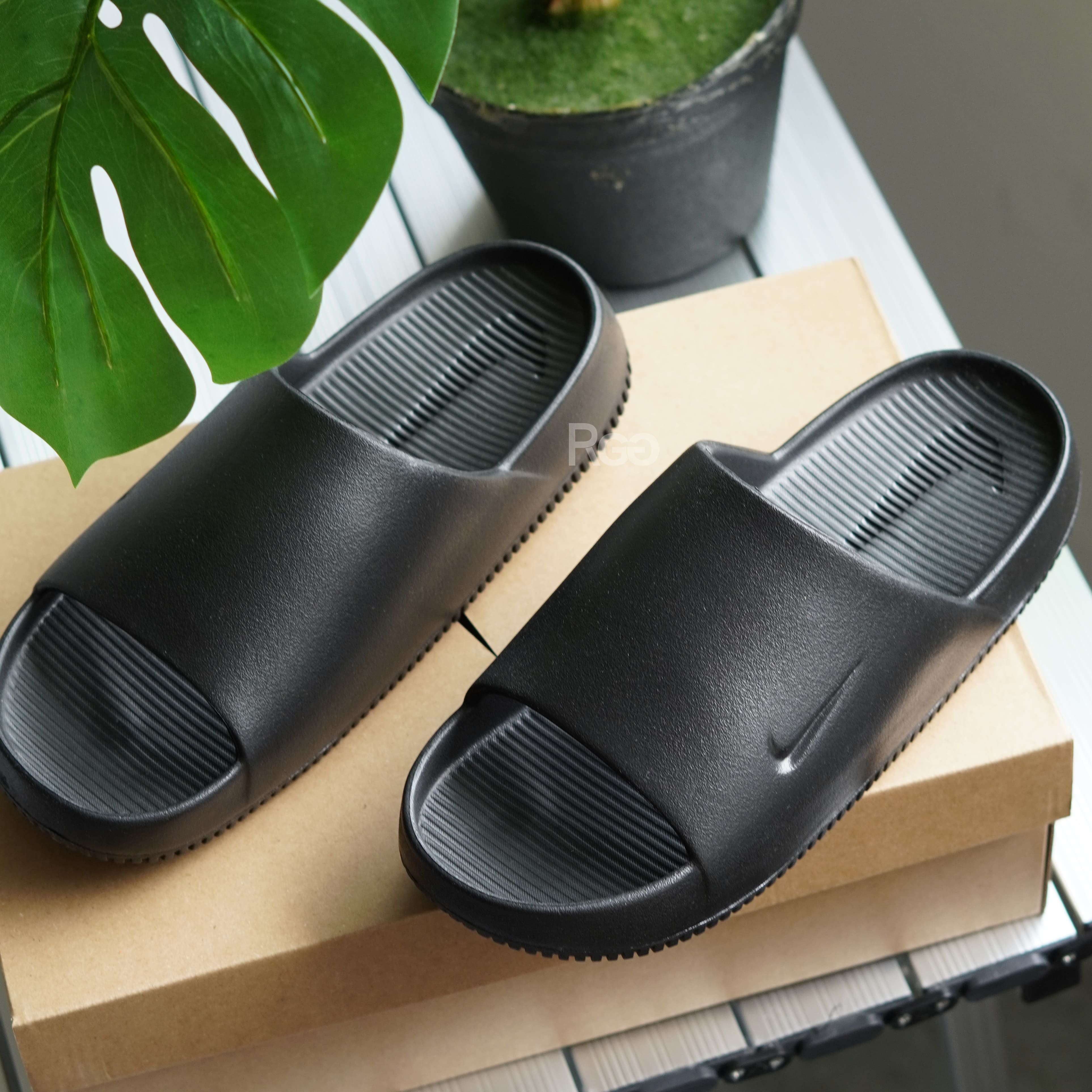 Nike Calm Slide 黑色 防水 麵包鞋 拖鞋 (FD4116-001)