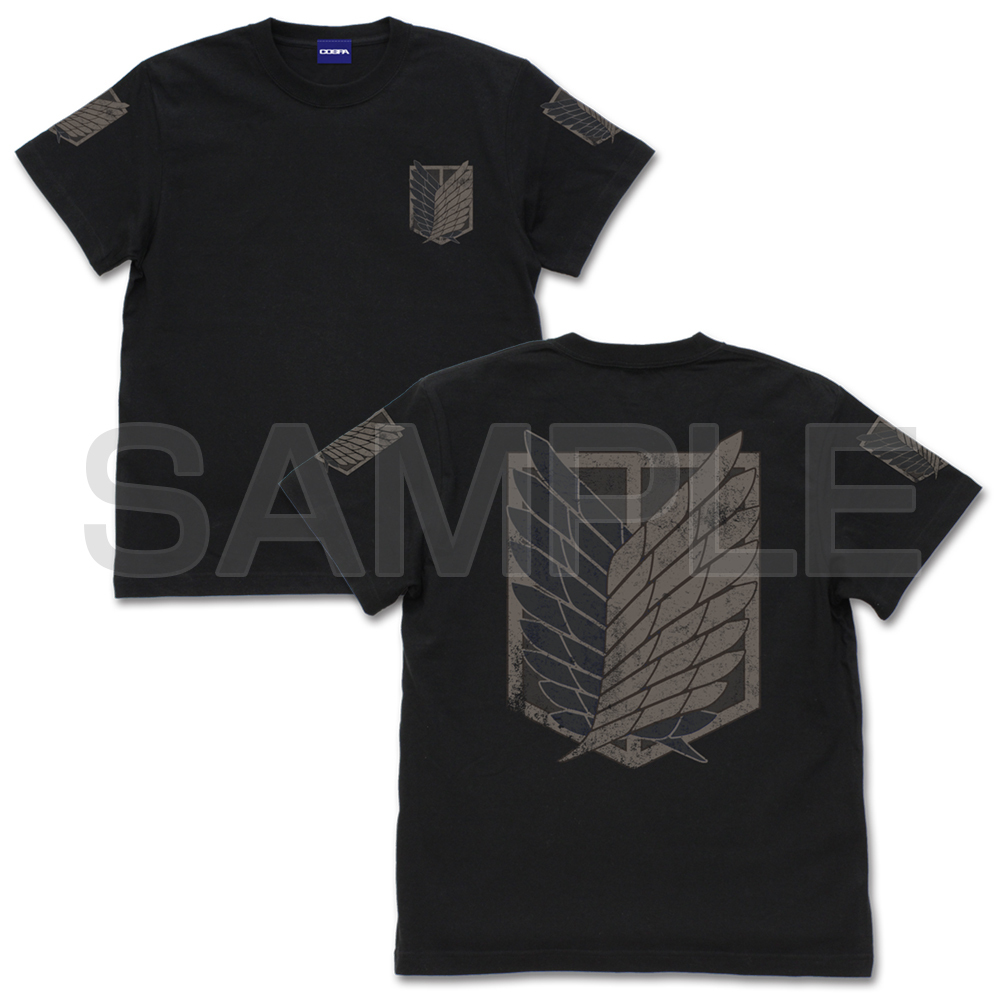 Cospa 0729 進撃の巨人 調査兵団 TｼｬﾂVer2.0/BLACK