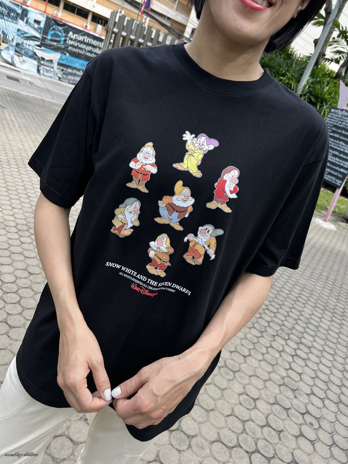 泰國俏皮七個小矮人T (黑)